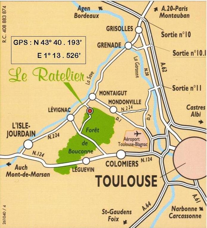 Le Ratelier Hotel Montaigut-sur-Save Exterior photo